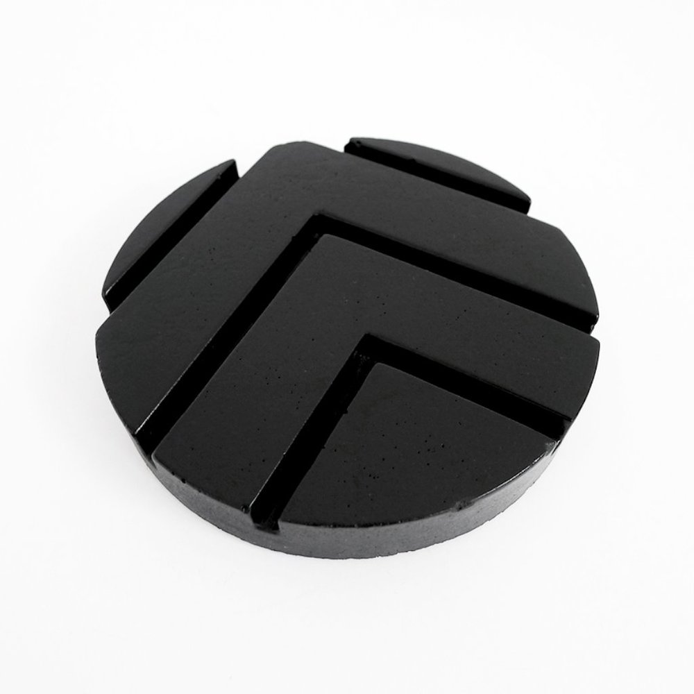 Black CONCRETE/Stone Round Display/RING HOLDER - Picture 2 of 6